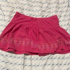 Old Navy Pink Embroidered Skirt